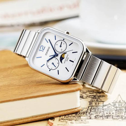 Casio watch Standard Moon Phase Analog Men Watch