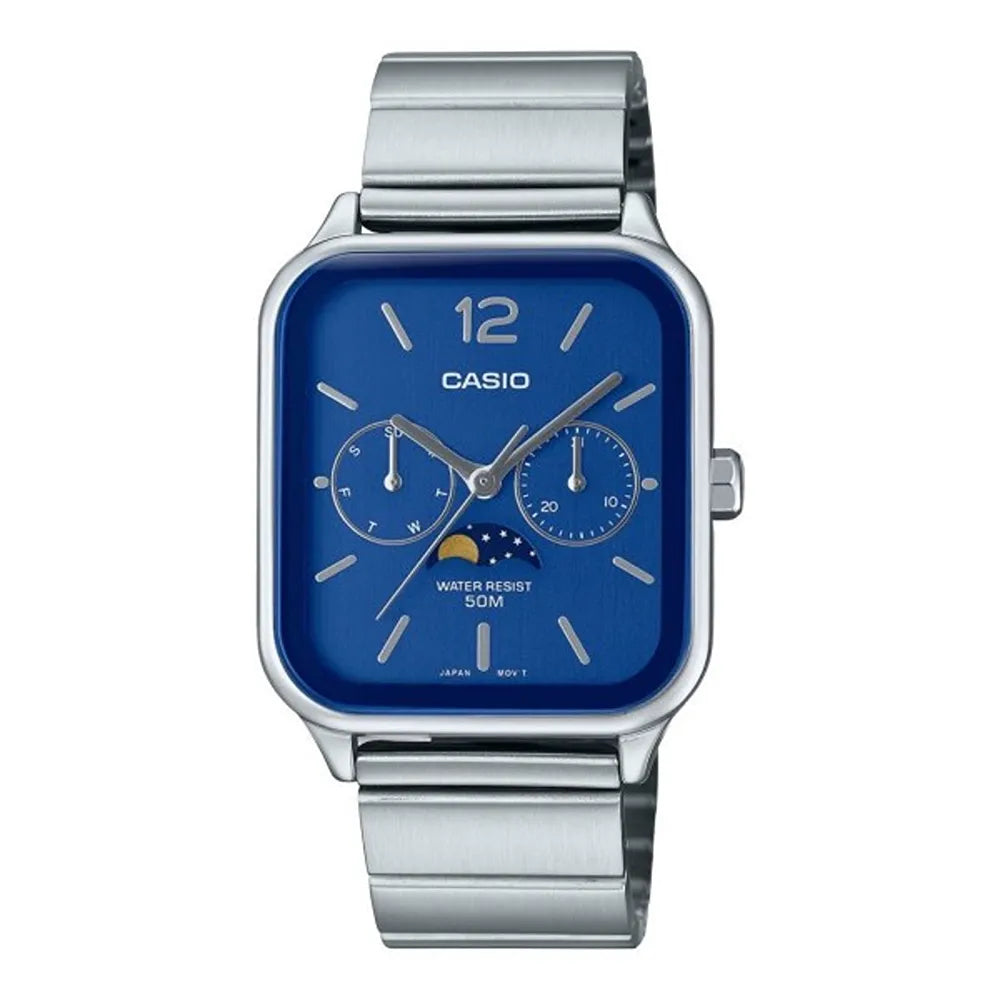 Casio watch Standard Moon Phase Analog Men Watch